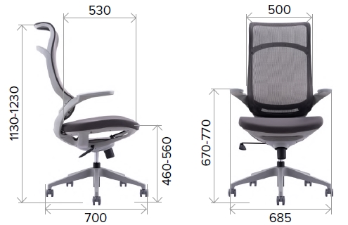 Кресло руководителя Everprof Spirit (Спирит) Сетка Синий