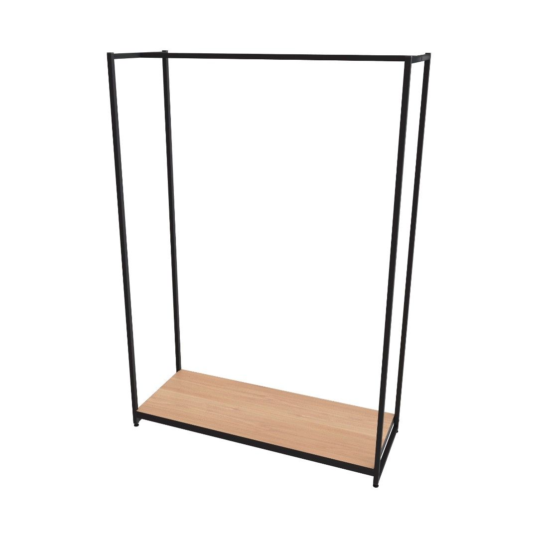 Стеллаж для одежды в стиле Лофт A17120-02-ЧДС (170х120х45)