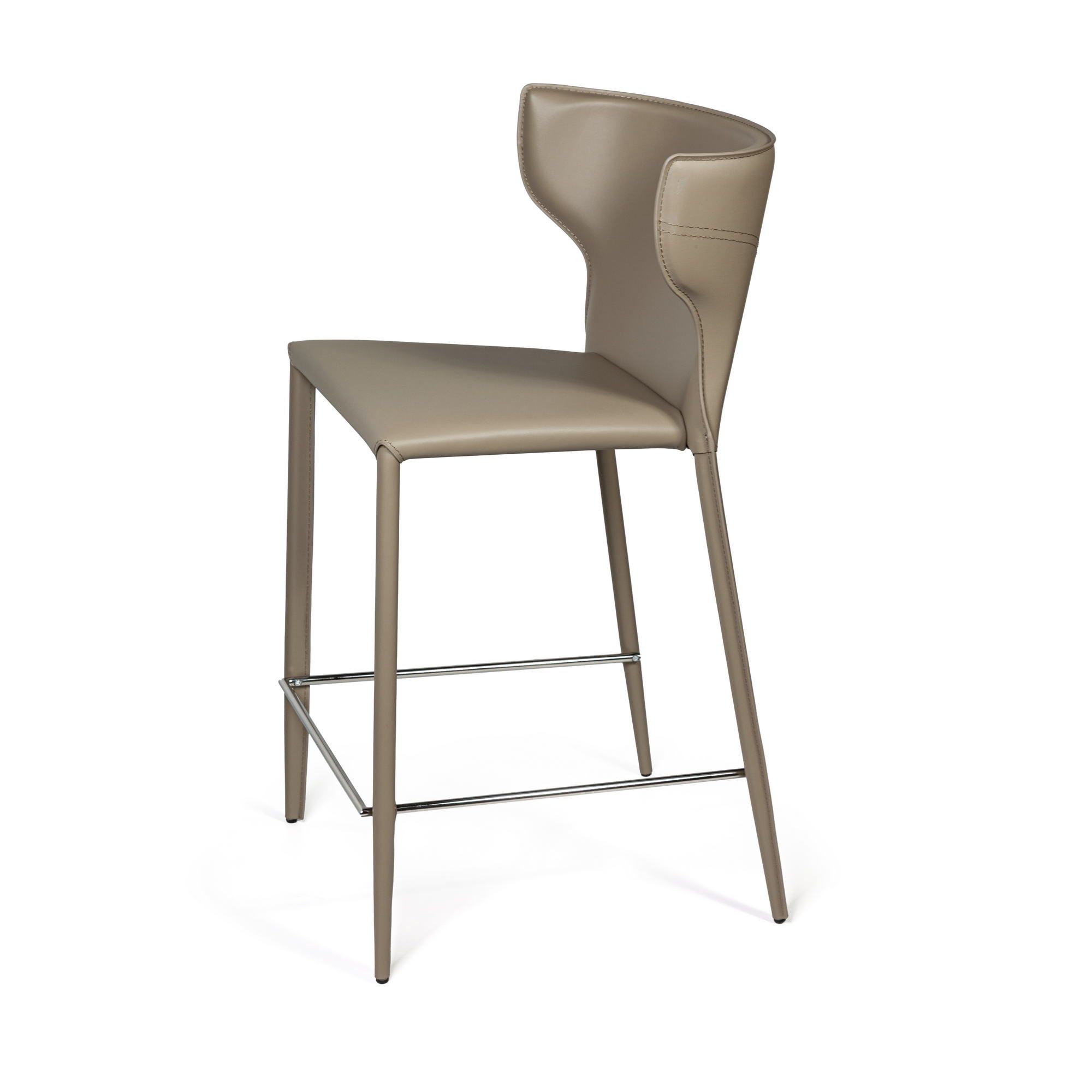 Стул полубарный Аустин, кожа нуга