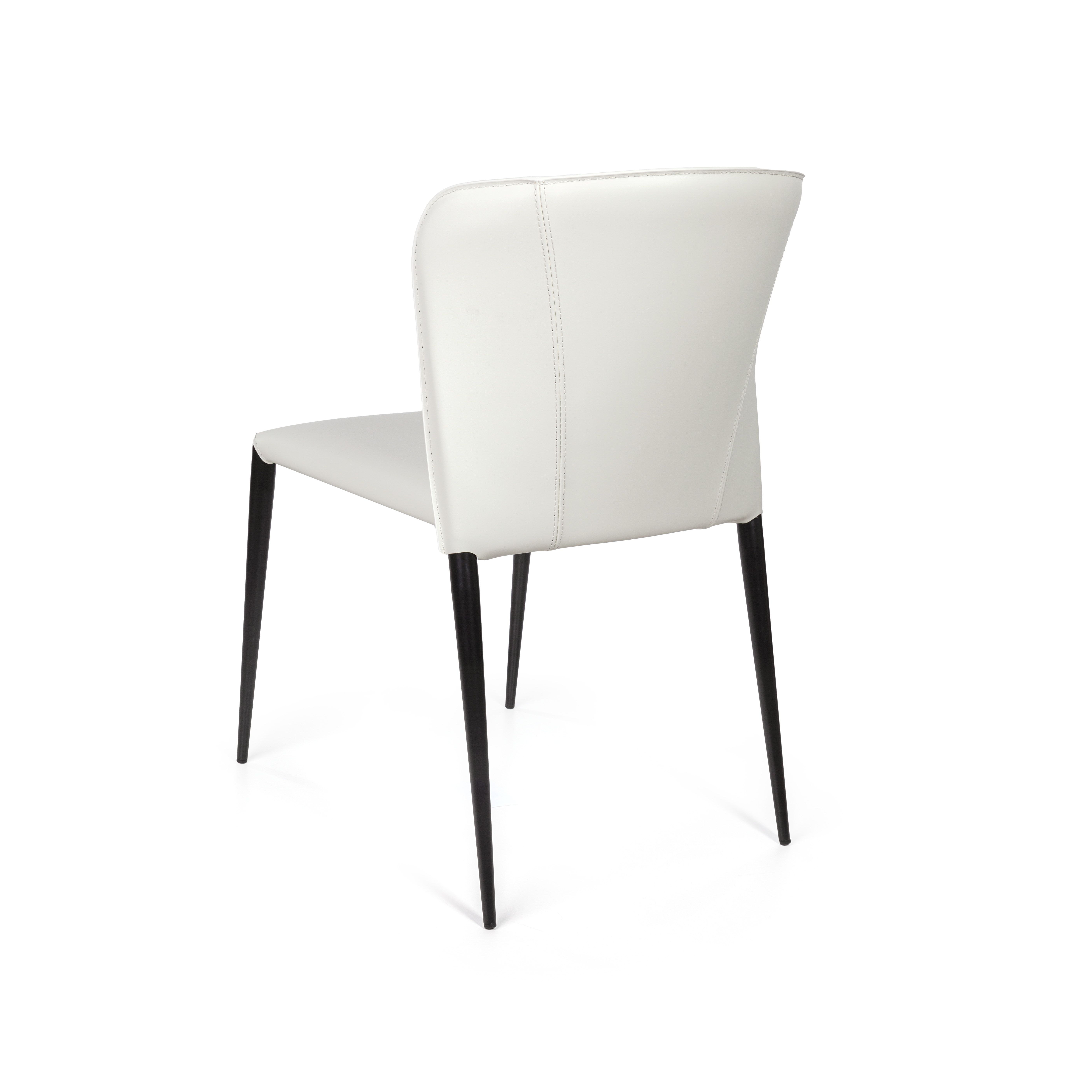 Стул Альберт, кожа белый