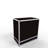 Пр-30А Прилавок торговый глухой из алюминиевого профиля цвет Венге