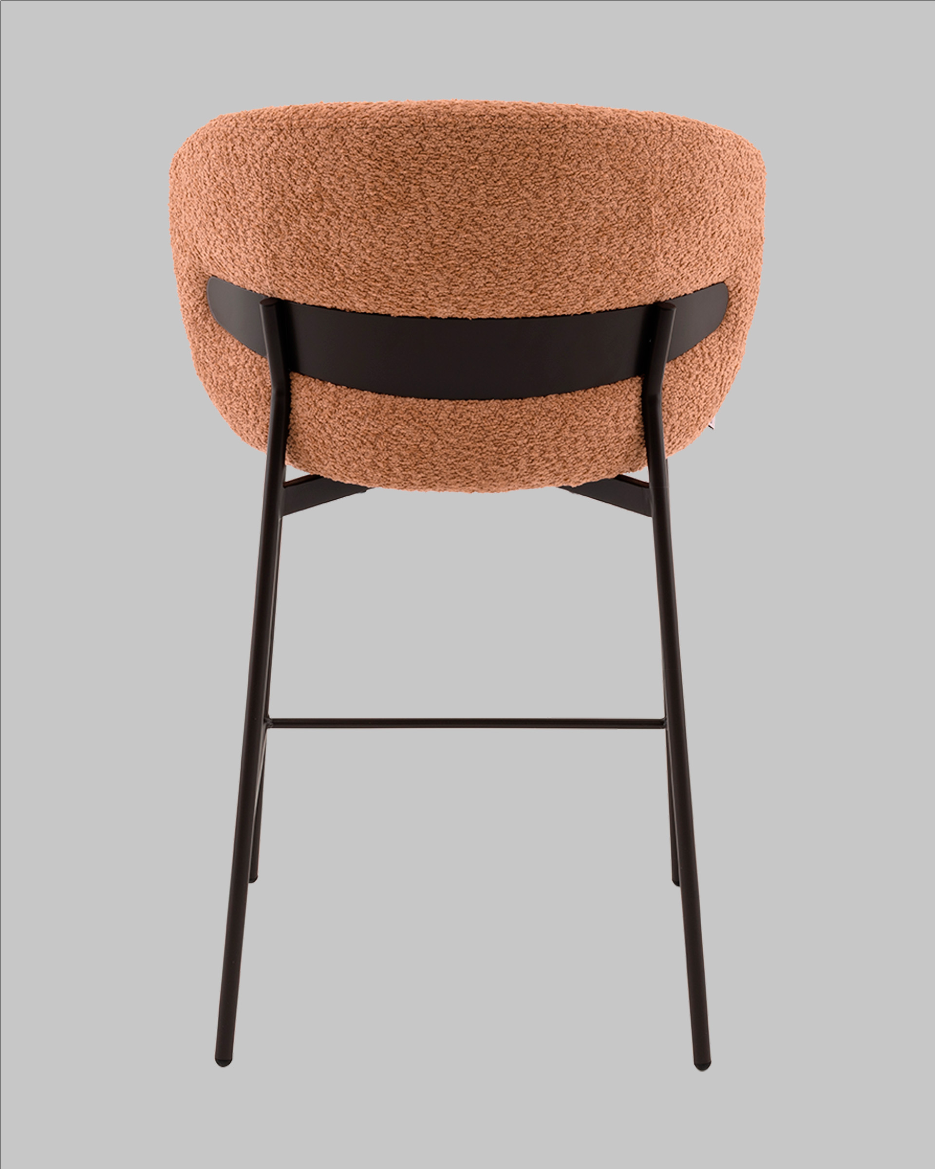 Стул полубарный Блейз букле терракотовый