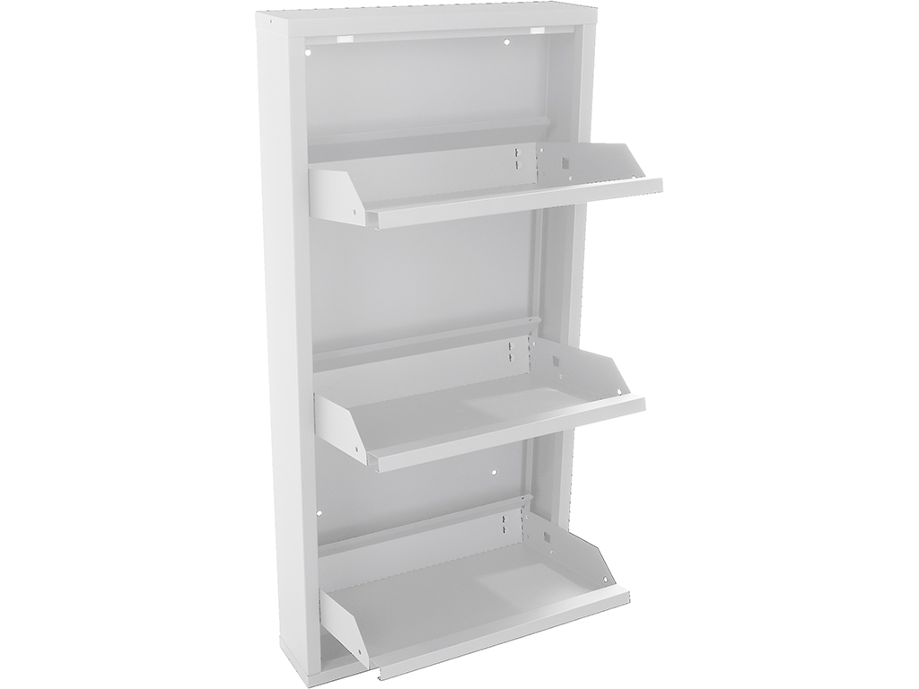 Обувница Практик ОМ-3 белая