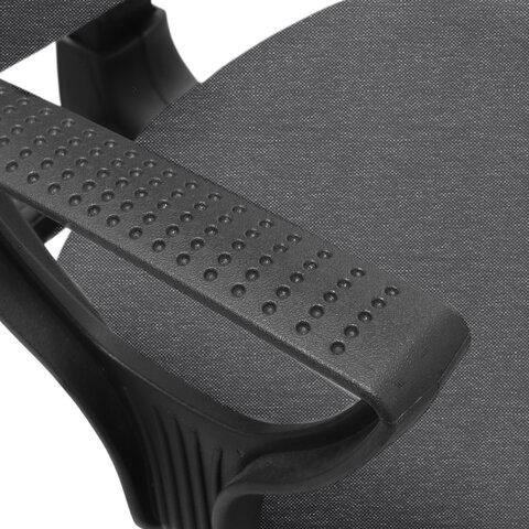 Кресло BRABIX Prestige Ergo MG-311, регулируемая эргономичная спинка, ткань, серое, 531874