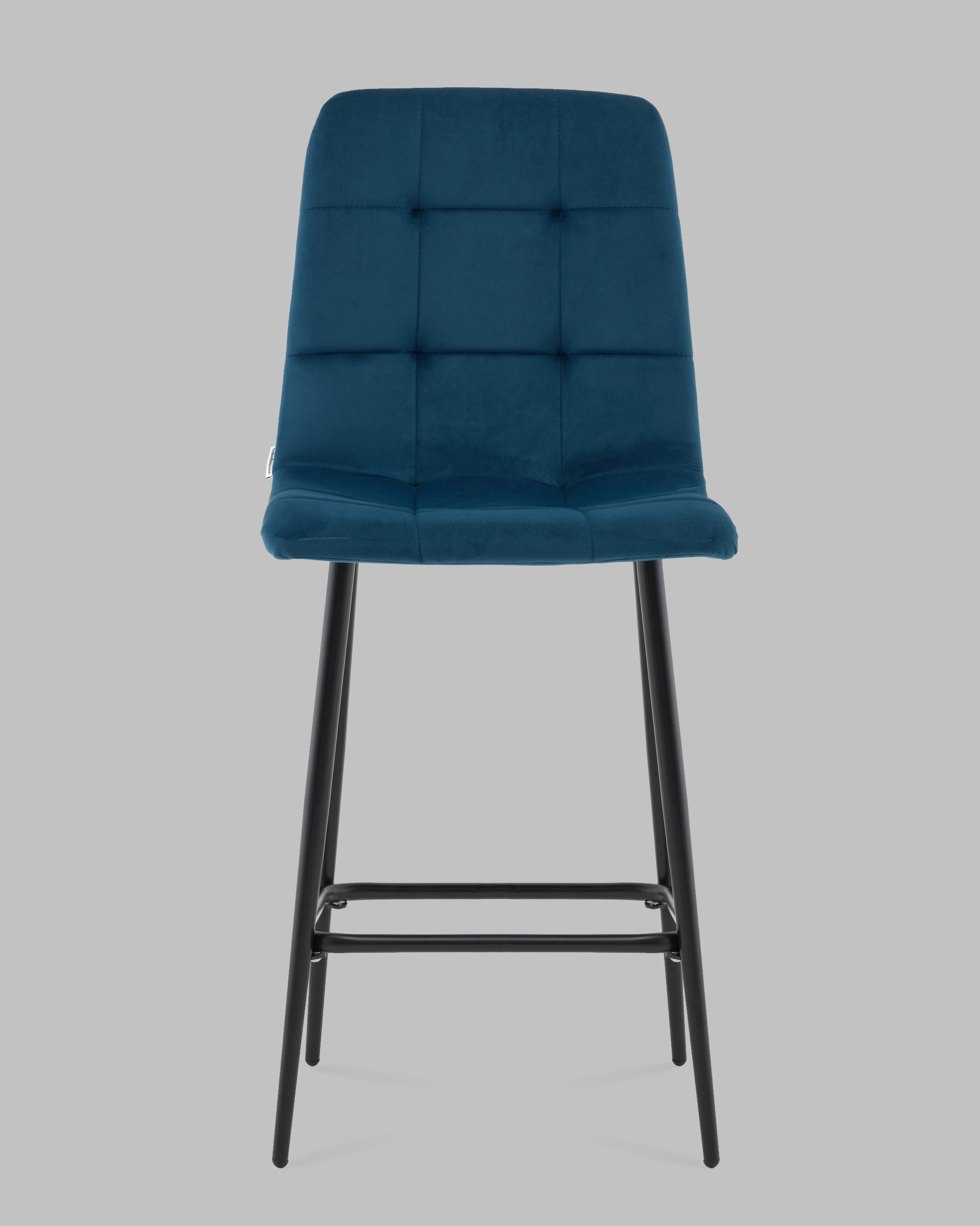 Стул полубарный Одди велюр синий