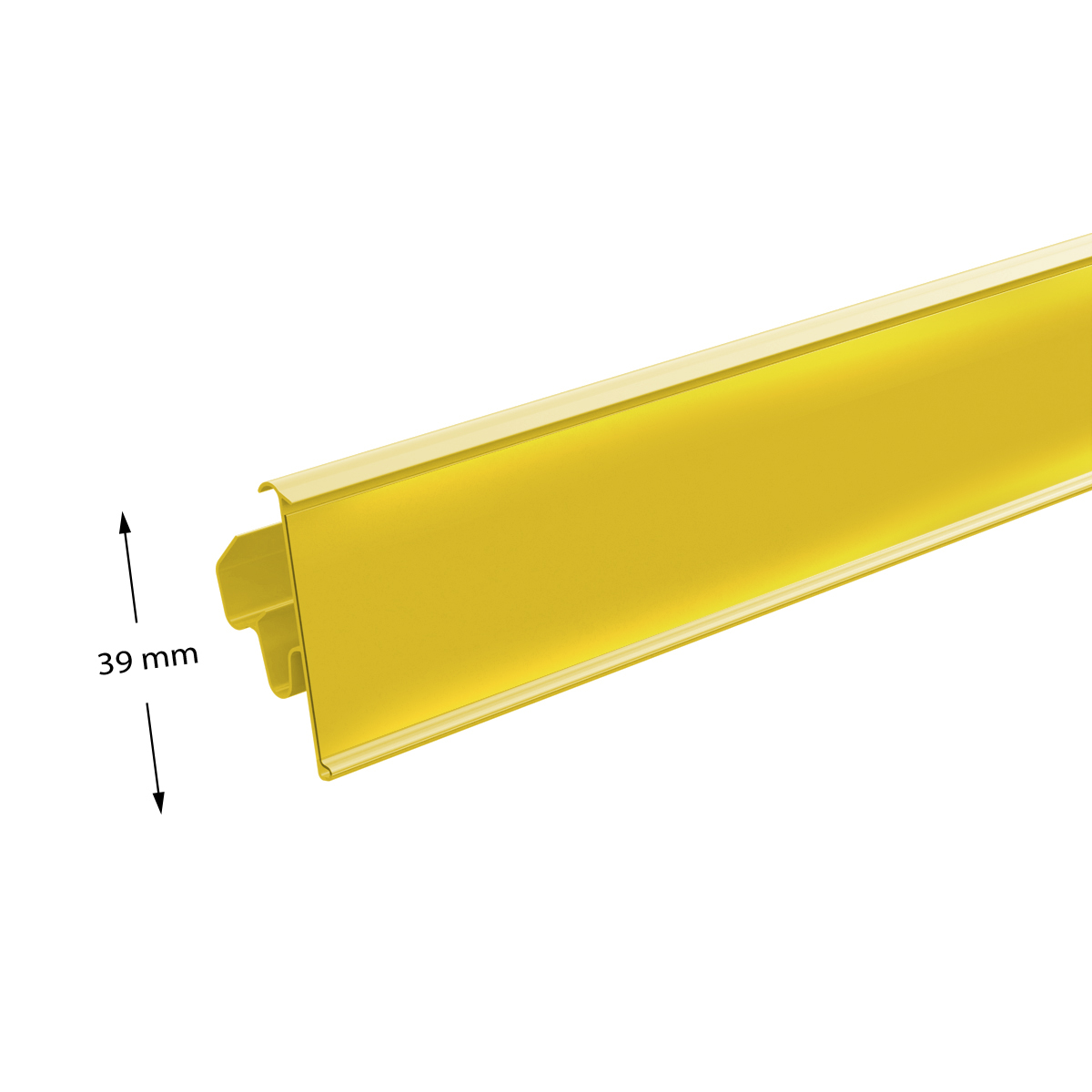 Ценникодержатель LST39 желтый, 988 мм двухпозиционный