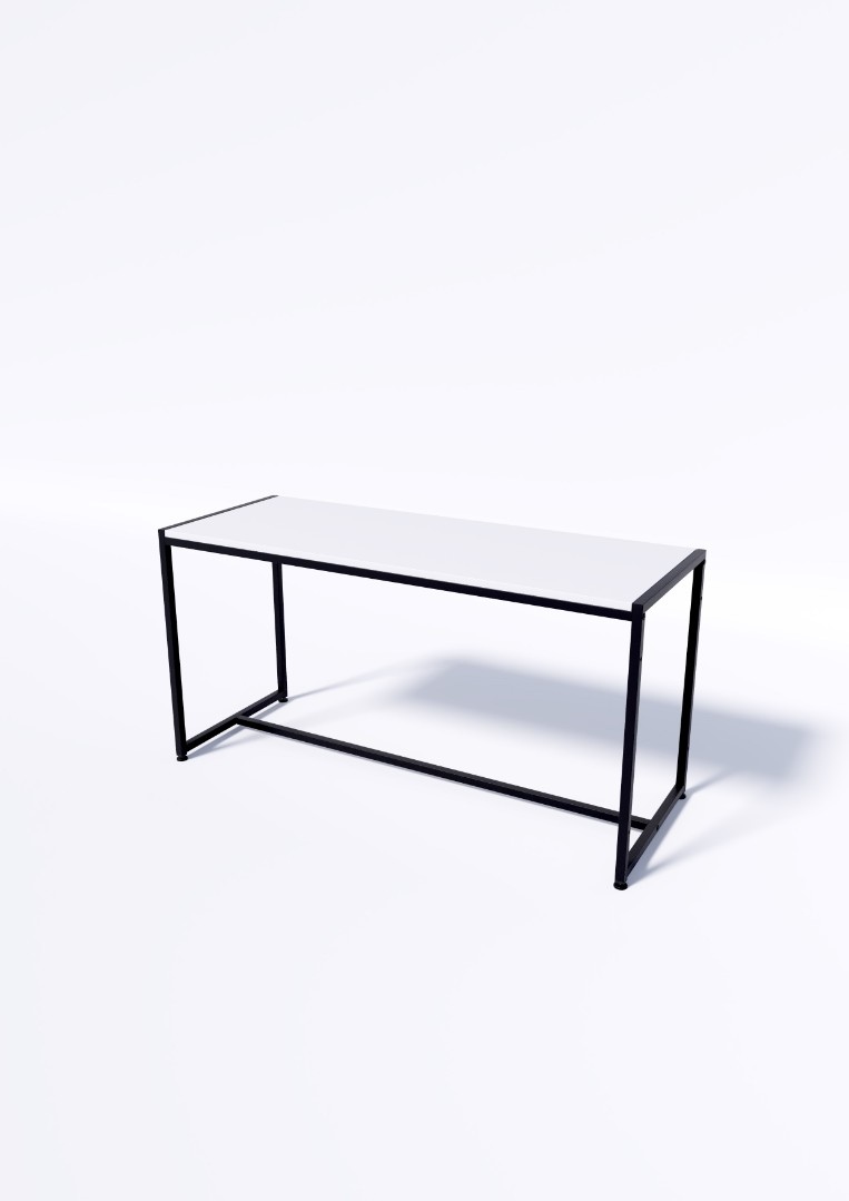 Стол TEVOLO демонстрационный черный-дуб сонома В60Ш120Г45