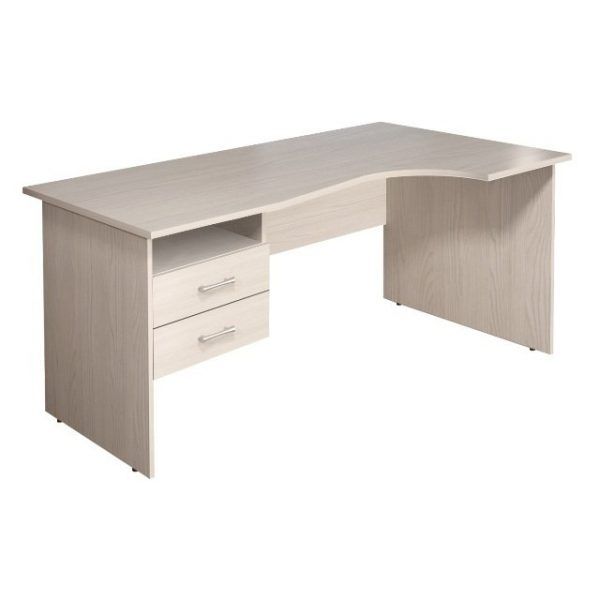 Стол с тумбой Монолит эргономичный КМ77