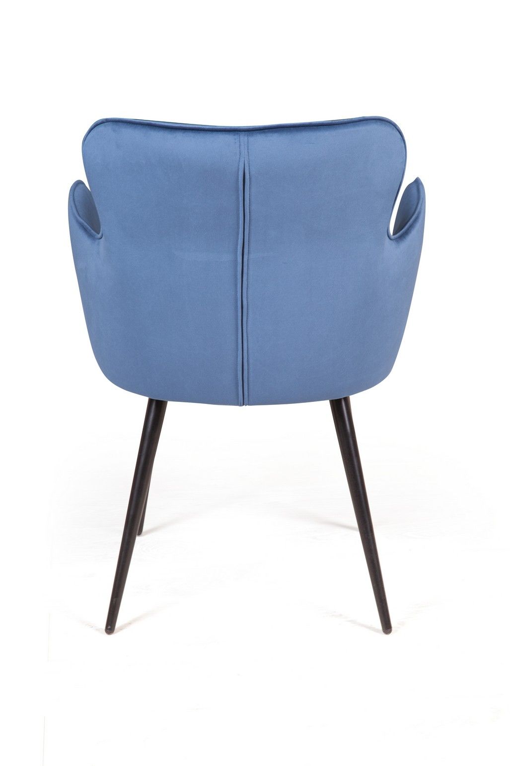 Стул с подлокотниками Кинг, бархат синий 29