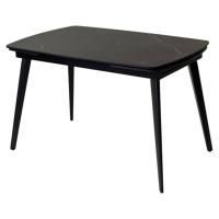 Стол ELIOT 120 MATT BLACK MARBLE SINTERED STONE/ BLACK