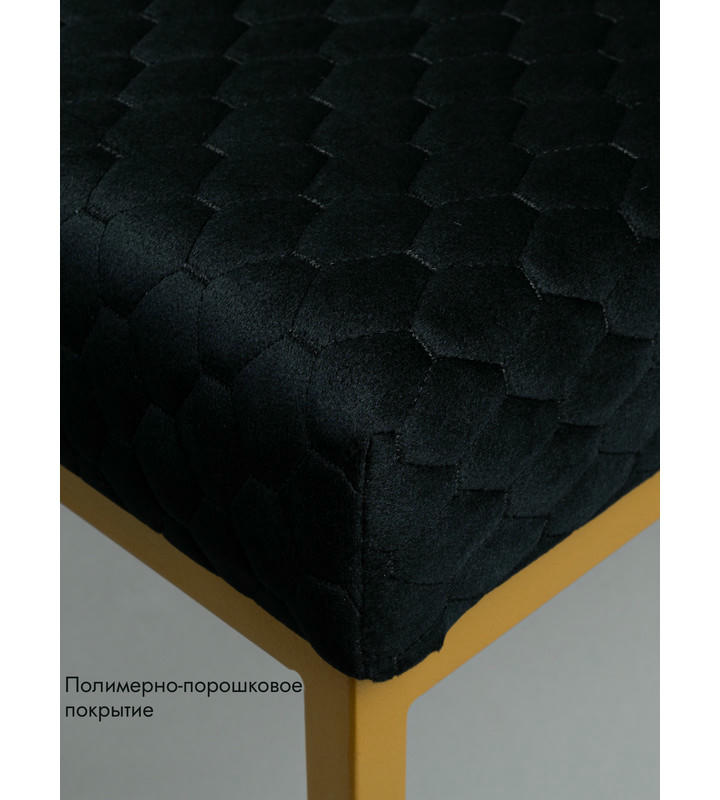 Банкетка Марсей 40-44 (черный/золото)