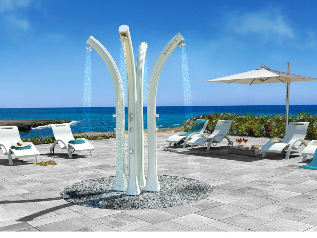 Душ солнечный Happy Beach F 530 белый