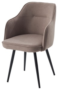 Стул ЛОРИС 360 град. поворот. цвет B5 Капучино, велюр / черный каркас