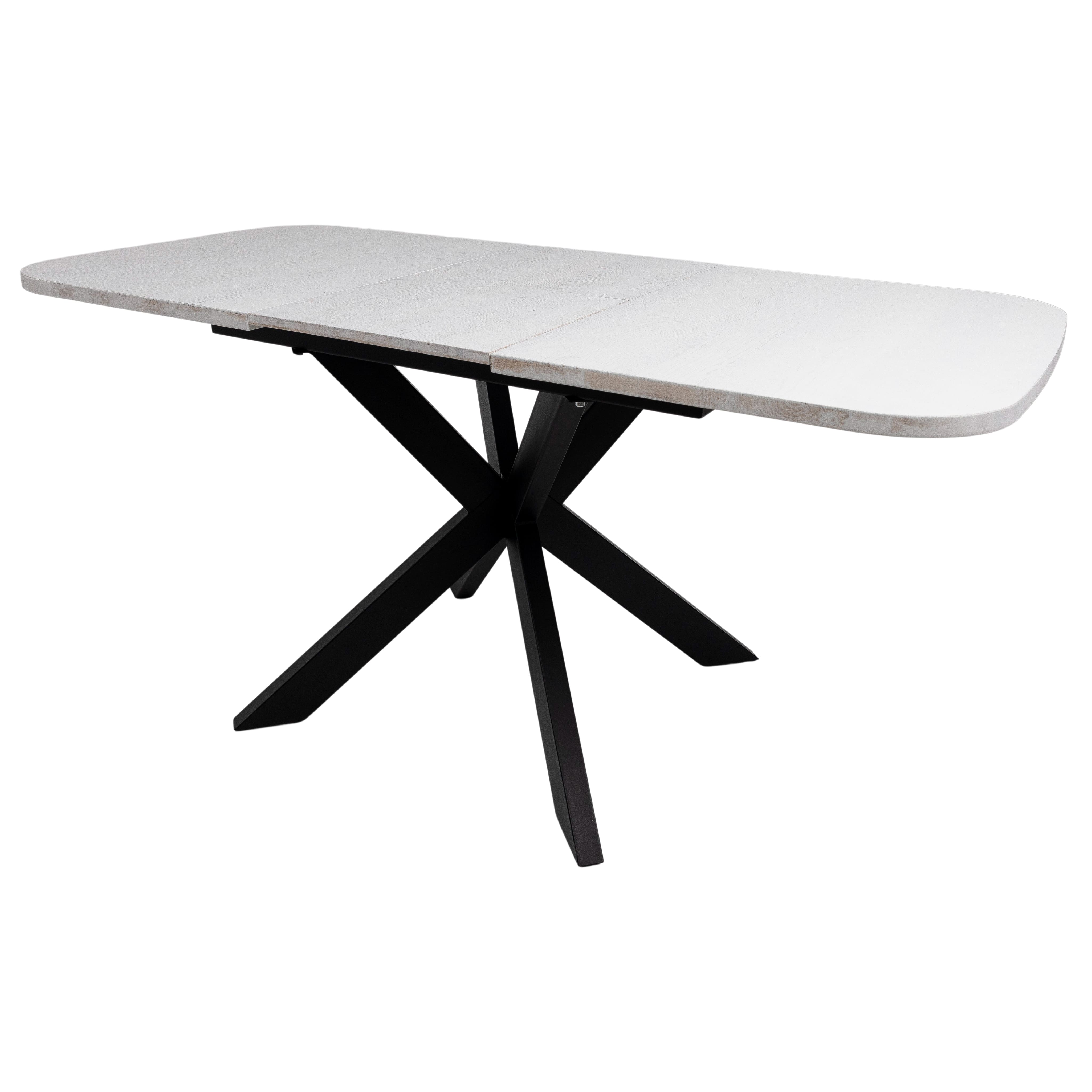 Стол раздвижной Вейв, 120(160)*80, дуб вайт