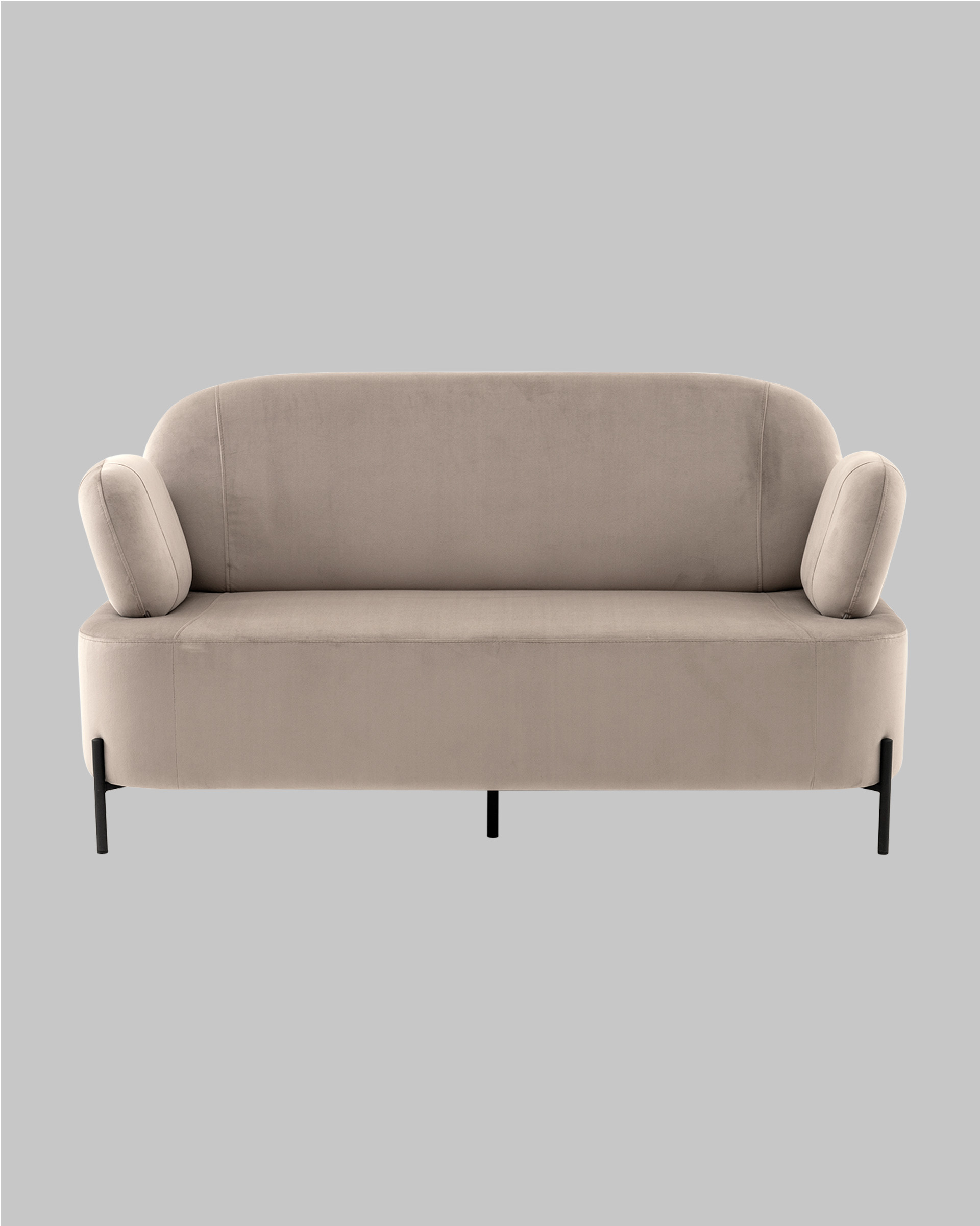 Диван Кэнди велюр светло-серый