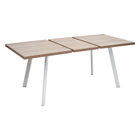 Стол Brick M 140, дуб Трюфель/ белый