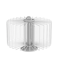 ТАЙФУН-03.А4Gr.Wt Демосистема настольная вращ.серая 30 белых панелей А4 (П)