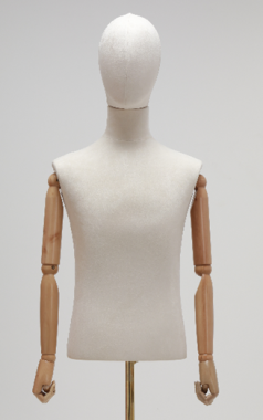 TTM-7-18 Торс портновского манекена мужской, с головой, шарнирные руки