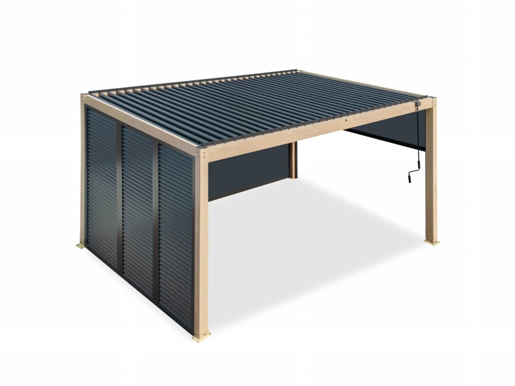 Жалюзи металлические для перголы Pergola темно-серый