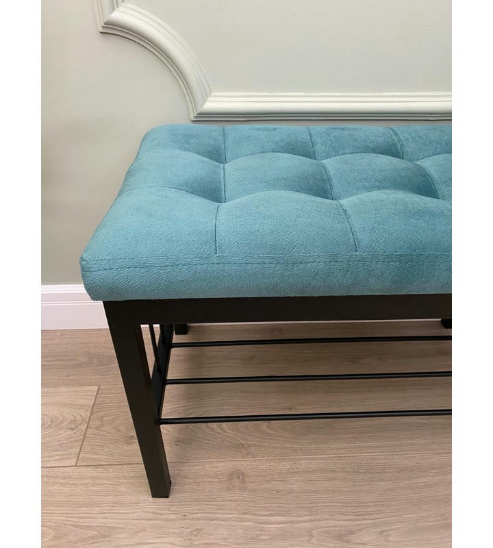 Банкетка Сканди-60 (бирюзовый/черный)