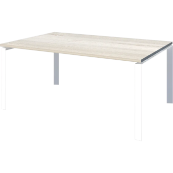 Стол переговорный на металлокаркасе Аргентум-МП НТМП.П-180.11 Сосна винтер/Белый