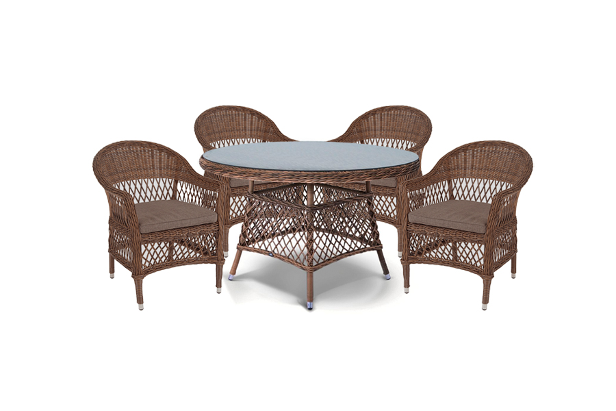 "Эспрессо–120 S" обеденная группа плетеная