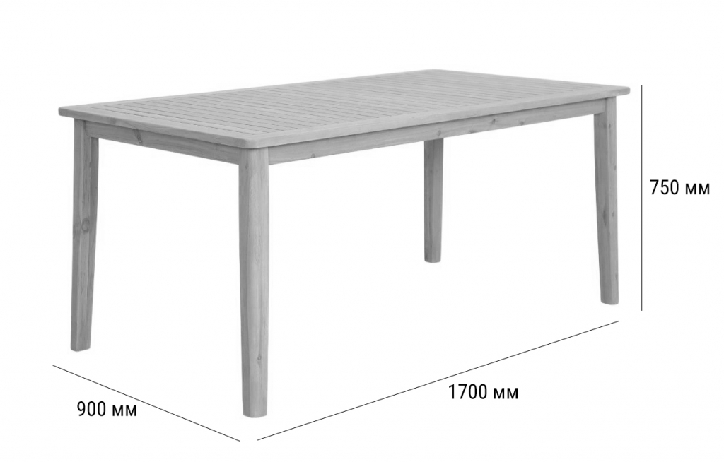 Стол деревянный обеденный Eloise песочный