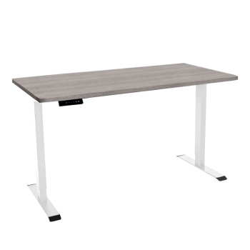 Стол с регулировкой высоты электрический LuxAlto LA-T33-SR2 белый/дуб бежево-серый ЛДСП 140*60*2.5