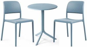 Комплект пластиковой мебели Step Bora Bistrot голубой