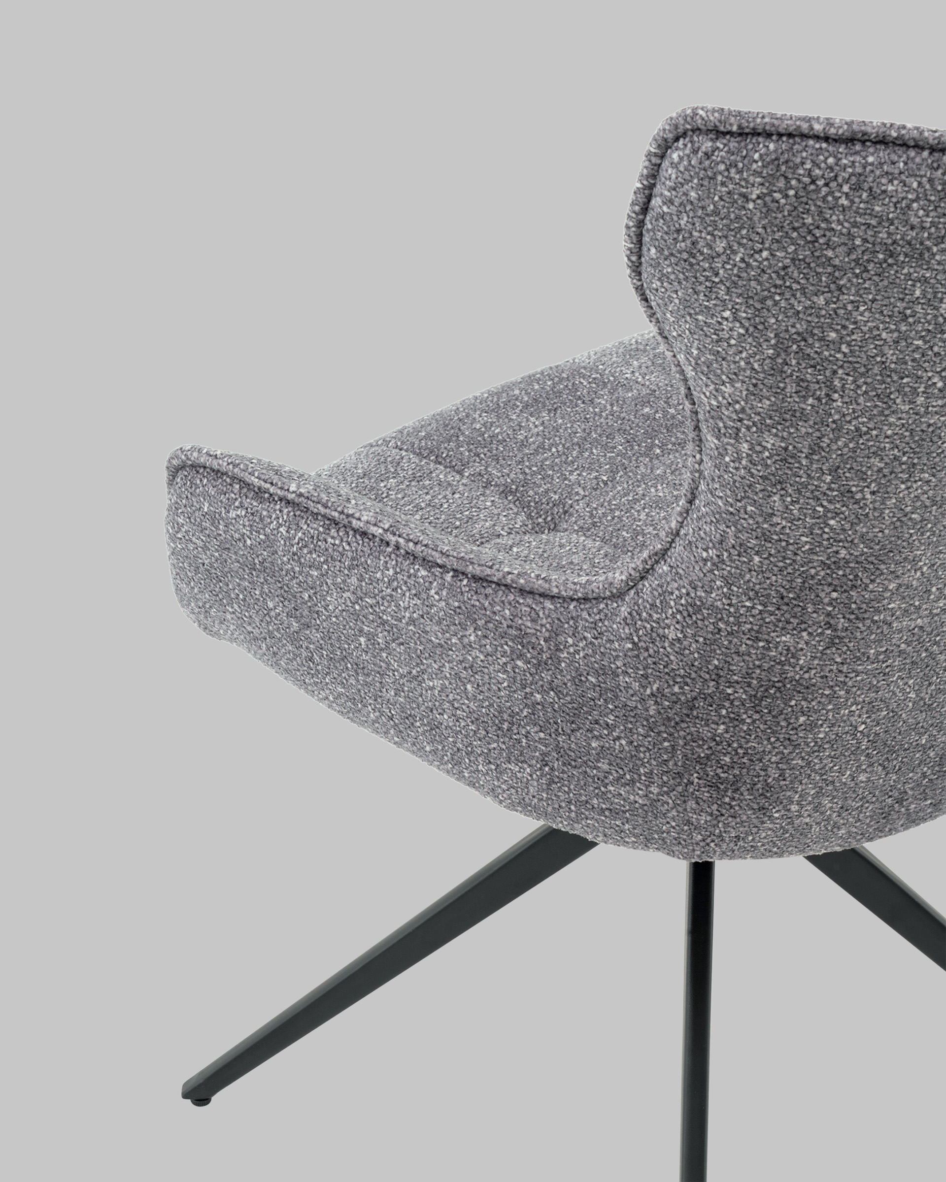 Стул Carlene вращающийся серый