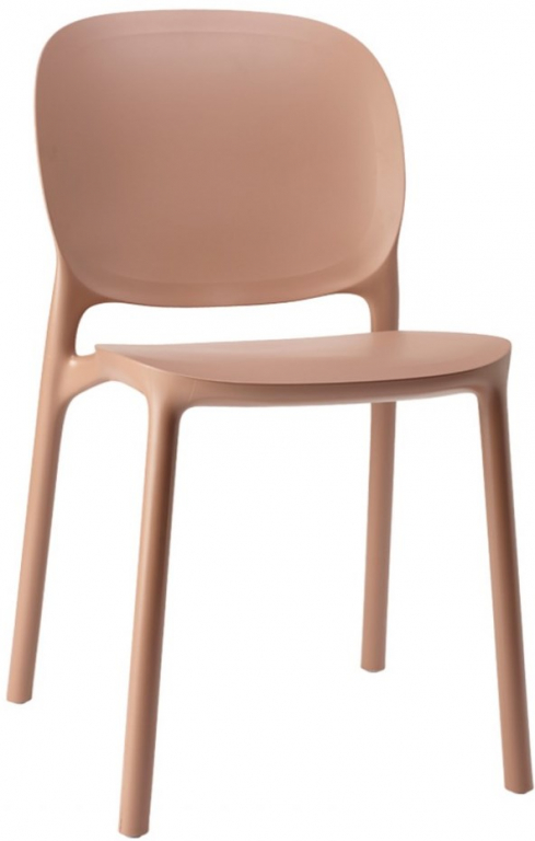 Стул пластиковый Hug Go Green карамельный