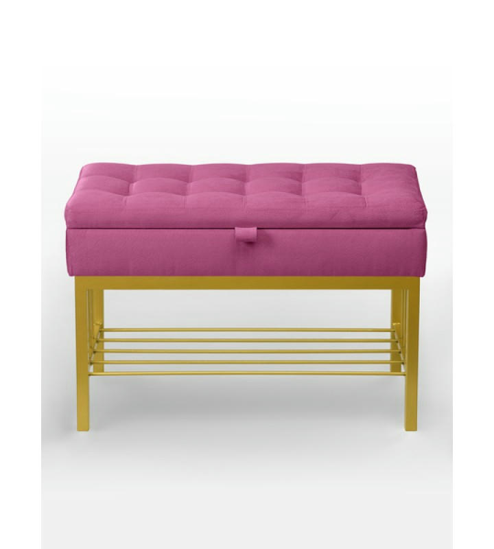 Банкетка Н-76 (золото/розовый)