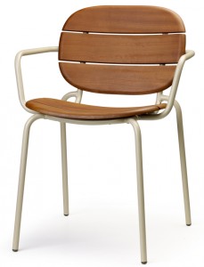 Кресло деревянное Si-Si Wood тортора, красное дерево