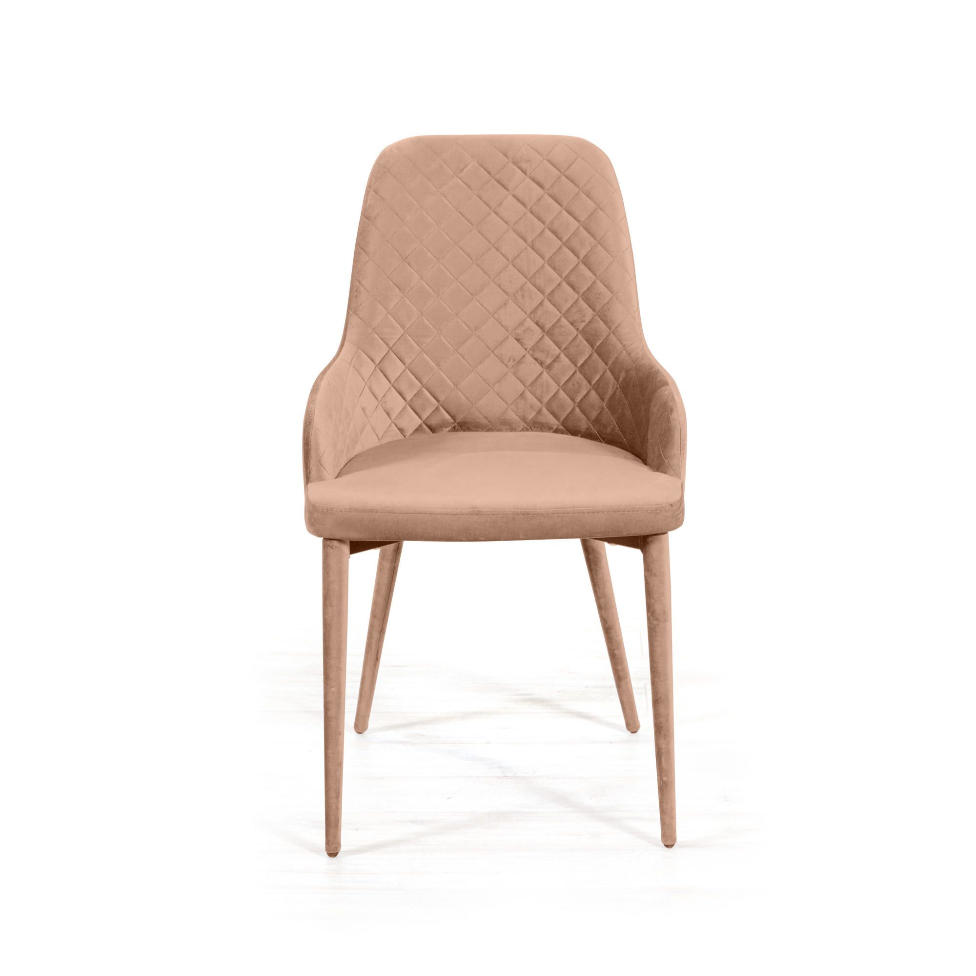 Стул Дуглас ромб, бархат бежевый 5