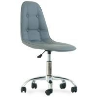 Стул Pulsante Roll экокожа серая PU стул мастера на колесах