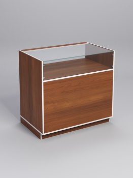 Прилавок "ТОРГОВЫЙ" №2, Орех, кромка белая