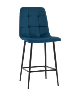 Стул полубарный Одди велюр синий