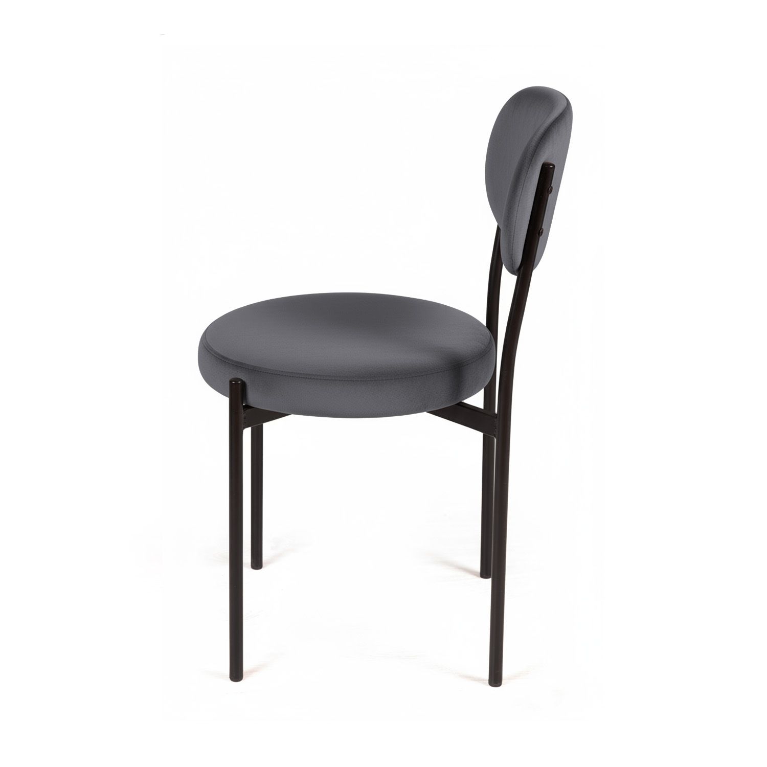 Стул Мейсон, бархат серый 27