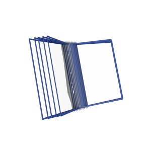 АККОРД-01.А4Gr.Bu Демосистема настенная серая 10 синих панелей А4