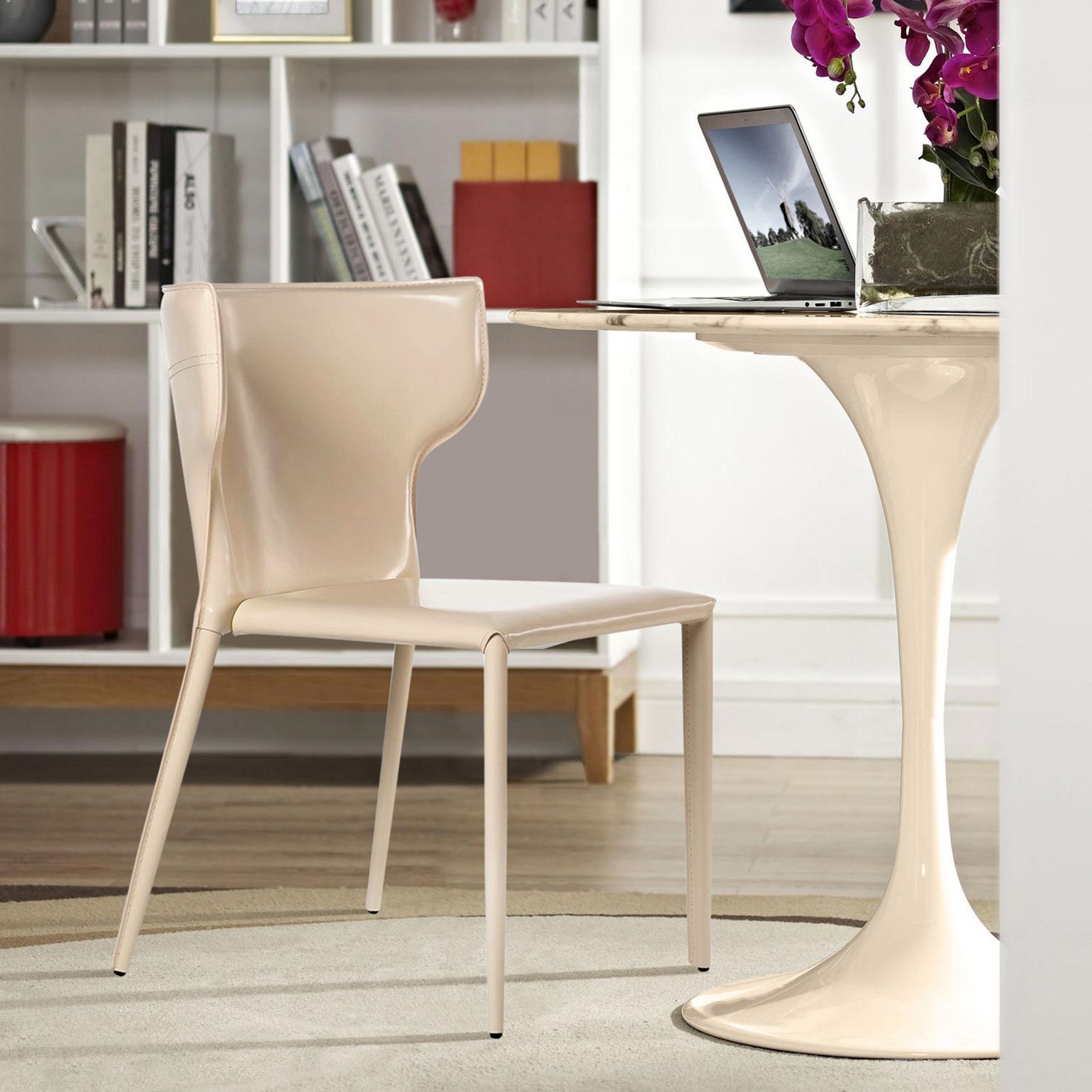 Стул Аустин, кожа бежевый