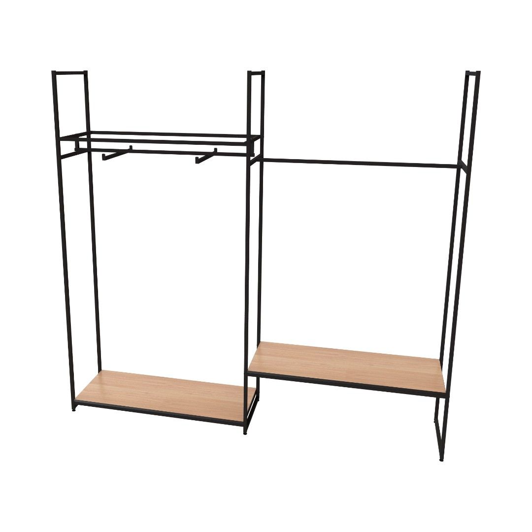 Стеллаж Лофт для одежды КД-2201 комбинированный