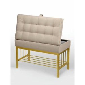 Банкетка Н-76 (золото/бежевый)