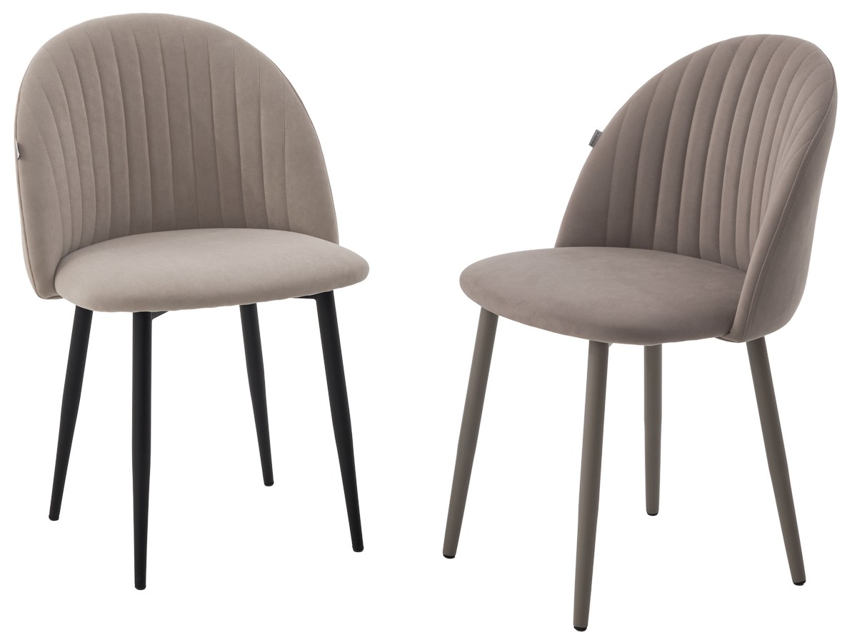 Стул БАРИ Marseille-16 Капучино, велюр / ЛАТТЕ каркас M-City