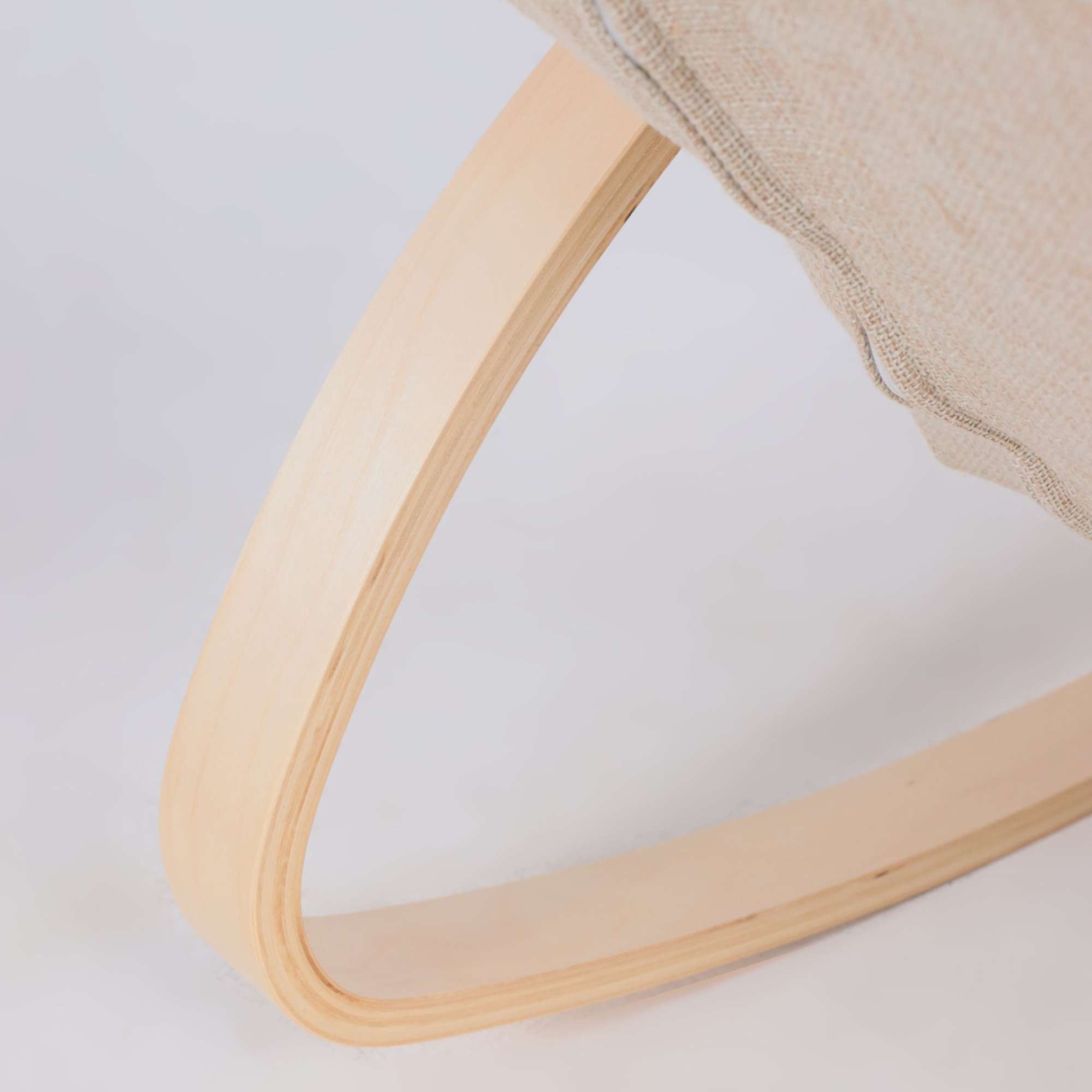 Кресло-качалка Smart, бежевый, ткань