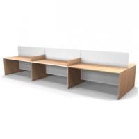 Стол с перегородкой 6-ти местный, 4800 мм цена 124 073.50 ₽ Стол с перегородкой 6-ти местный, 4800 мм