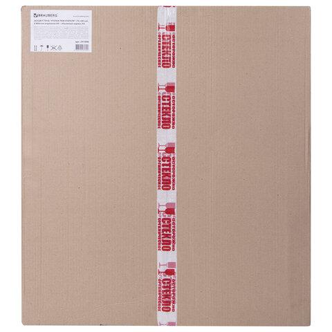 Доска-стенд "Уголок покупателя" (70х80 см), 5 плоских карманов А4 + объемный карман А5, BRAUBERG, 291098