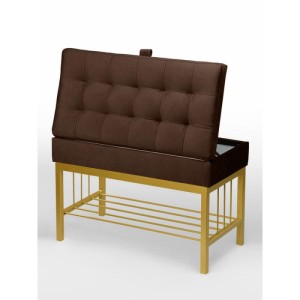 Банкетка Н-76 (золото/коричневый)