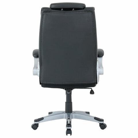 Кресло BRABIX PREMIUM "Phantom EX-553", рециклированная кожа, регулируемый подголовник, черное, 532940