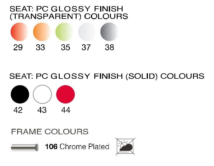 Стул прозрачный X-Treme S хромированный, прозрачный