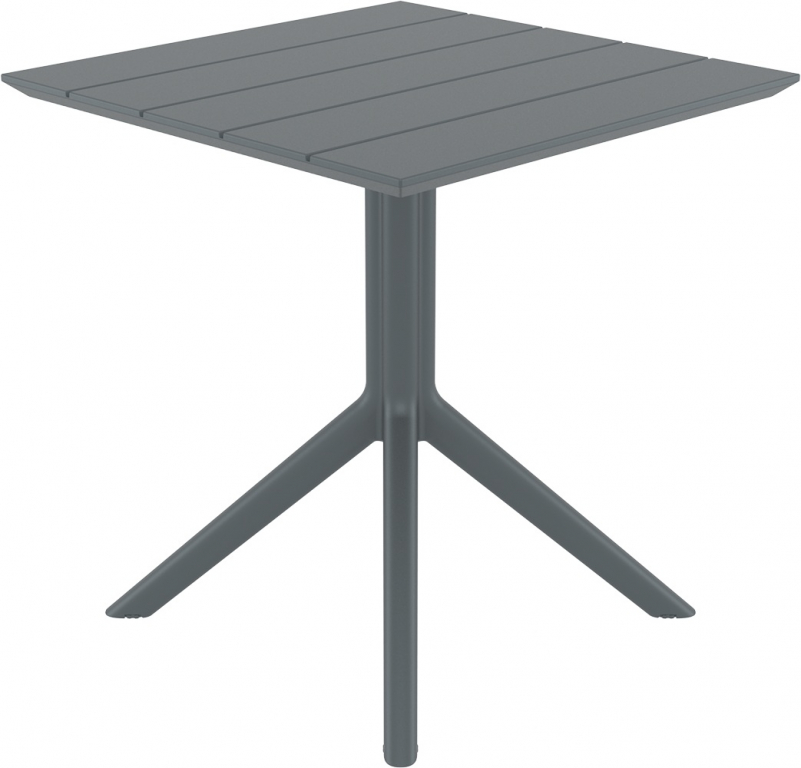 Стол пластиковый Paris Table 70 темно-серый